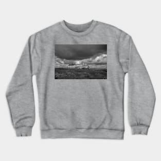 Rocky Island, Seaton Sluice - Monochrome Crewneck Sweatshirt